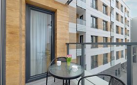 Exclusive And Modern Grey Apartment With Furnished Balcony In Kolobrzeg By Noclegi Renters